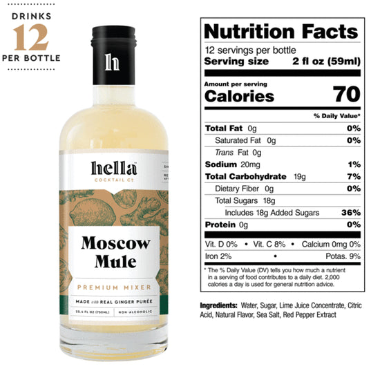Hella Cocktail Co. Premium Moscow Mule Cocktail Syrup