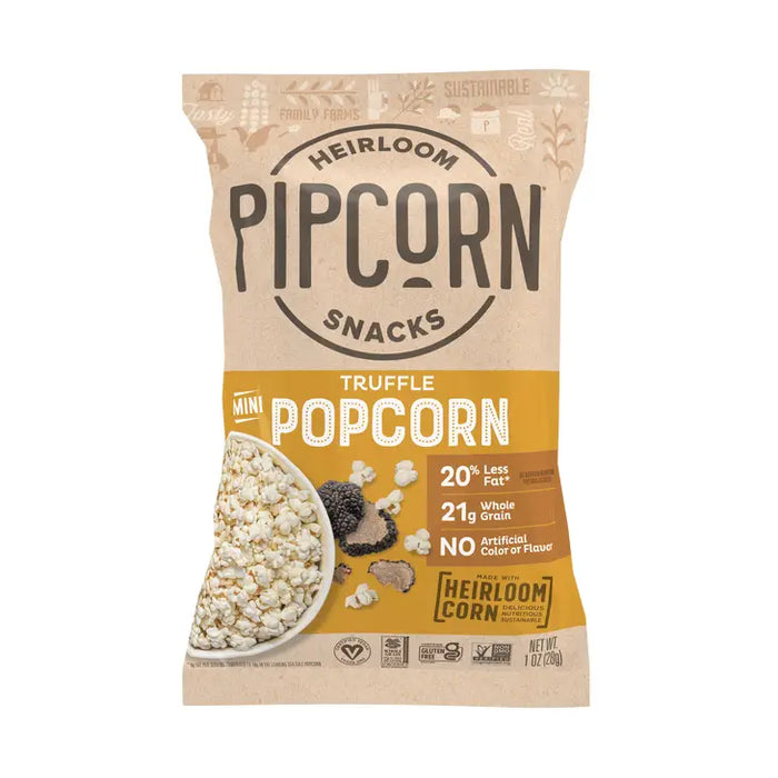Pipcorn Heirloom Truffle Mini Popcorn - Single Serve