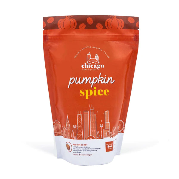 Chicago French Press Pumpkin Spice Coffee