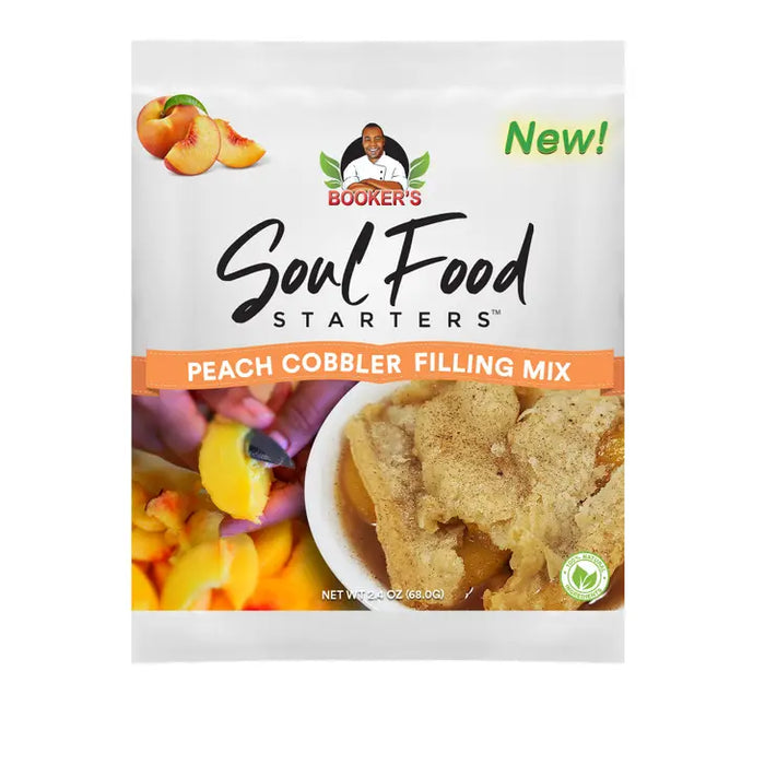 Booker's Soul Food Starters Peach Cobbler Seasoning Mix Single Serve