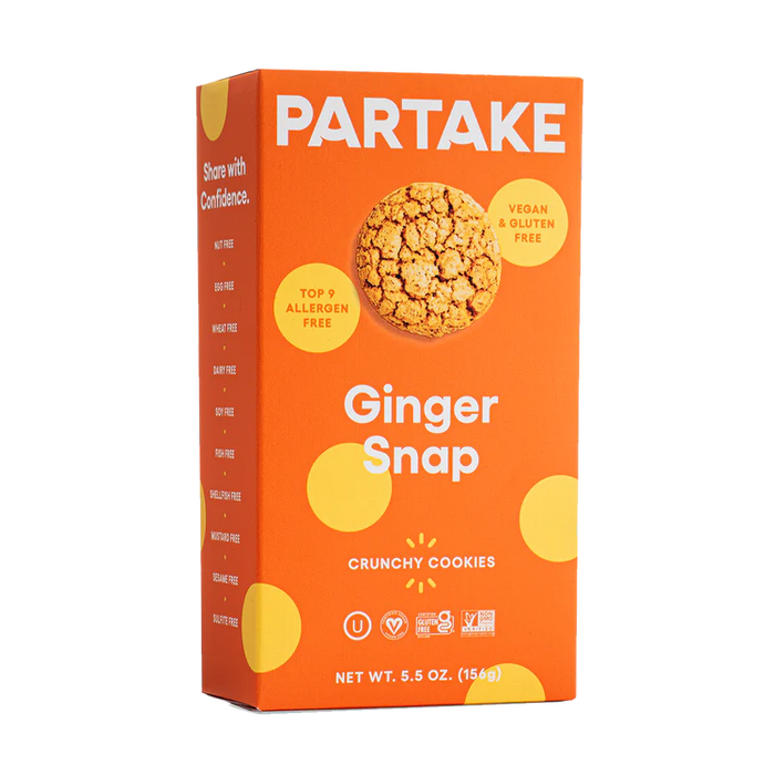 Partake Foods Crunchy Ginger Snaps