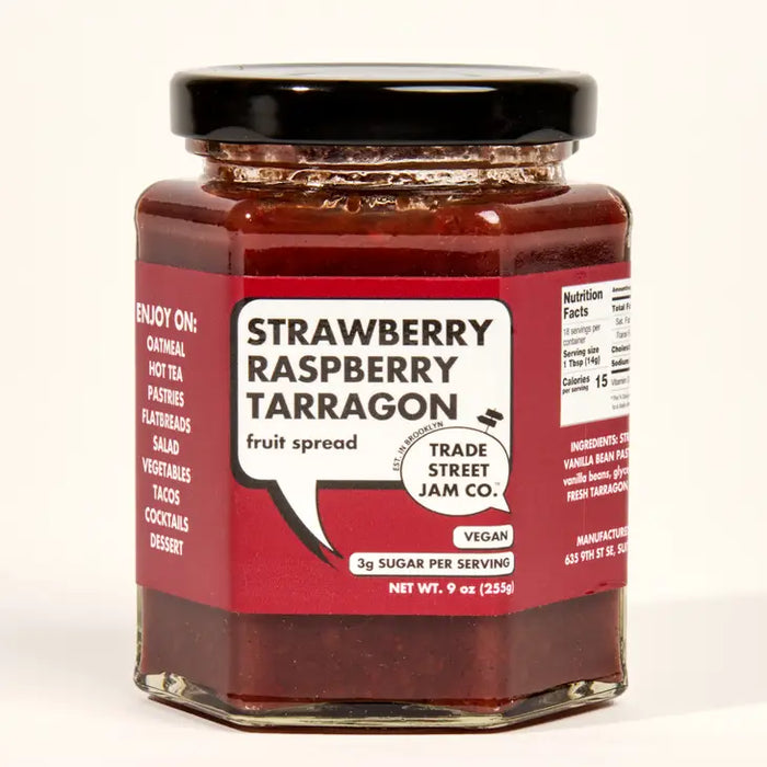 Trade Street Jam Co. Strawberry Raspberry & Tarragon Jam