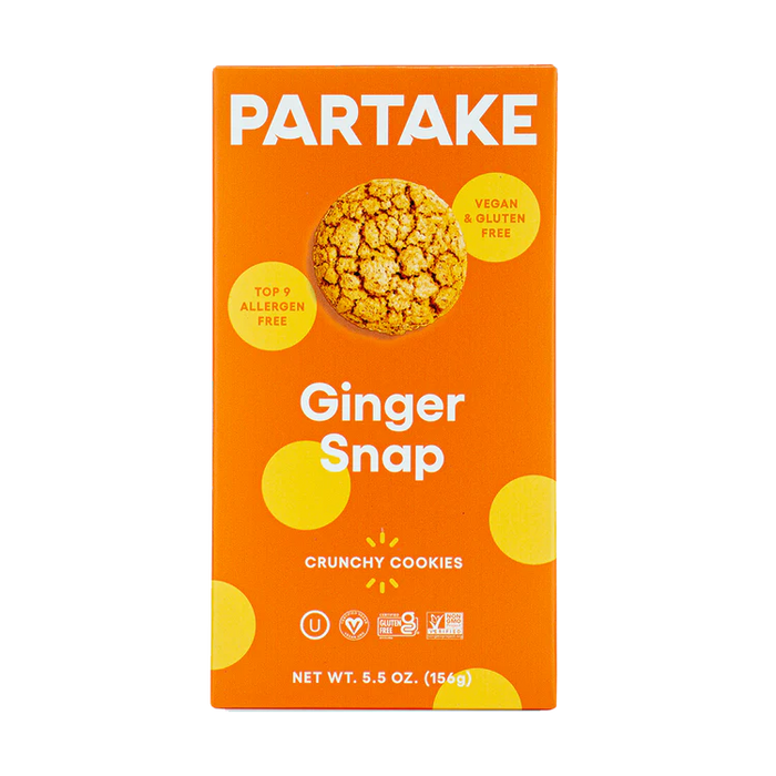 Partake Foods Crunchy Ginger Snaps