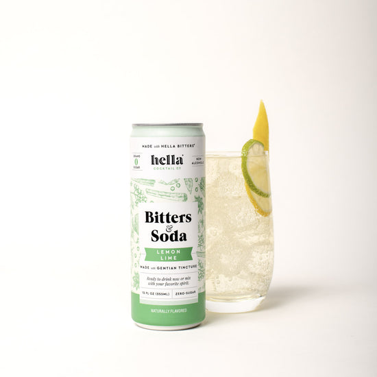 Hella Cocktail Co. Lemon Lime Bitters & Soda - 4 Pack
