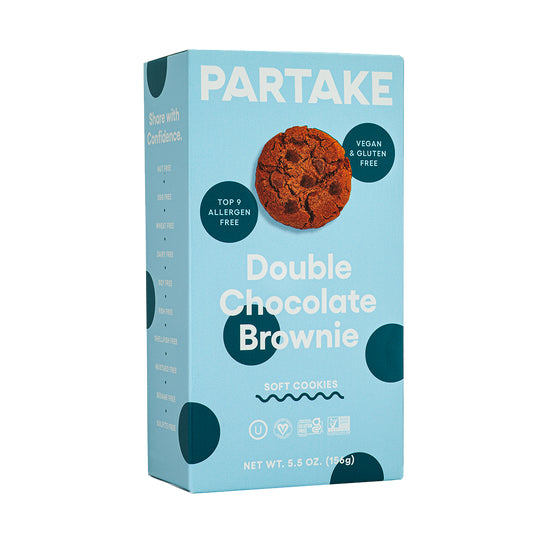 Partake Soft Double Chocolate Brownie Cookies