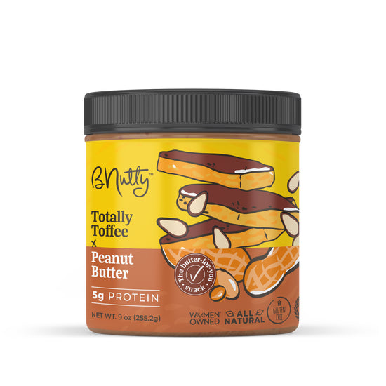 bNutty Totally Toffee Gourmet Peanut Butter