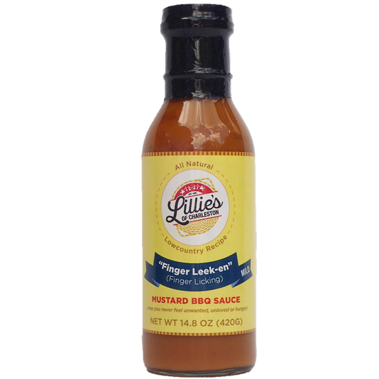 Lillie's of Charleston Finger Leek-en Mild Mustard BBQ Sauce