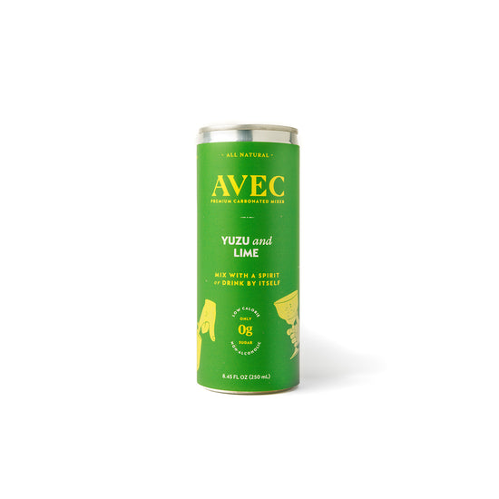AVEC Yuzu & Lime Natural Sparkling Drink - Case of 4