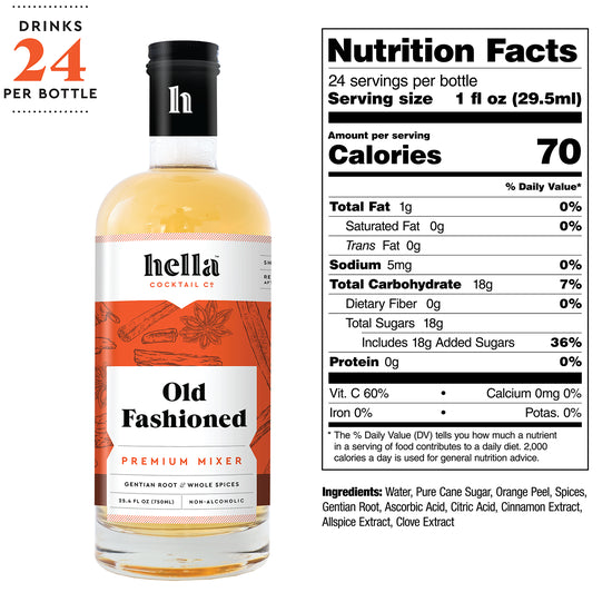 Hella Cocktail Co. Premium Old Fashion Cocktail Syrup